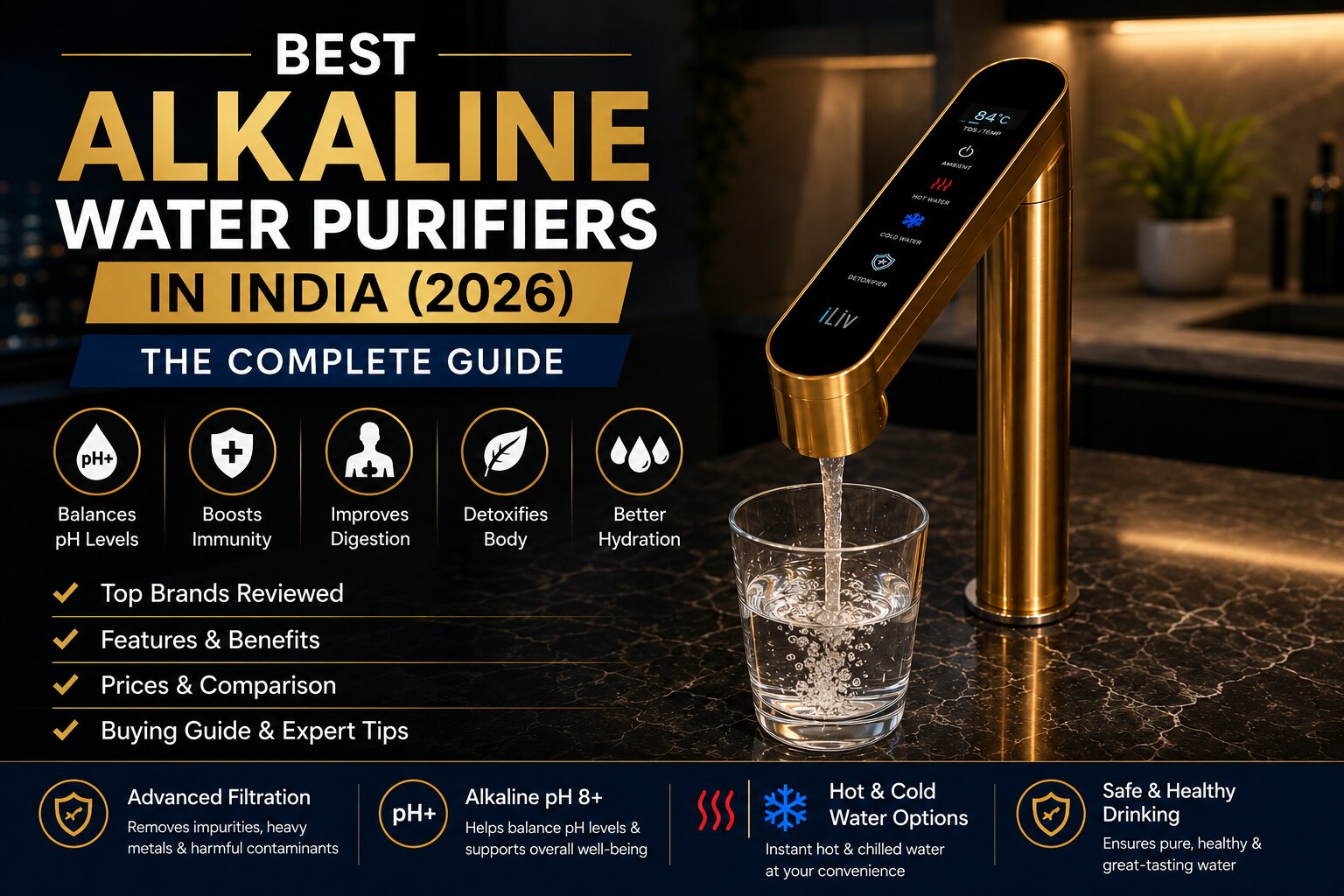 Best Alkaline Water Purifiers in India (2026) : The Complete Guide
