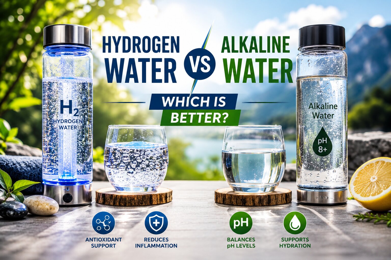 Hydrogen Water vs Alkaline Water: Which is Better?