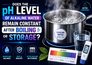 Does the pH Level of Alkaline Water Remain Constant after Boiling or Storage?