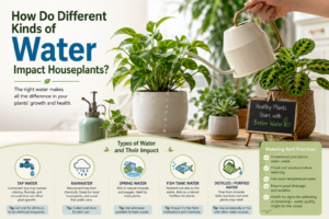 How do different kinds of water impact houseplants