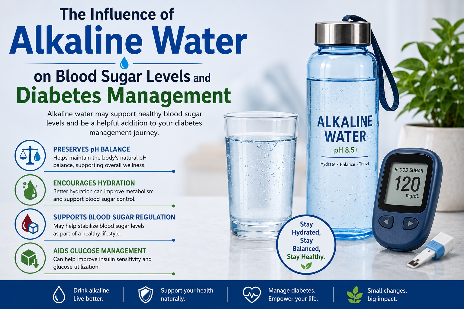 The Influence of Alkaline Water on Blood Sugar Levels and Diabetes Management