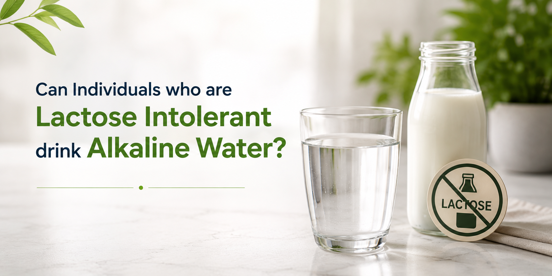 Can individuals who are lactose intolerant drink Alkaline Water?