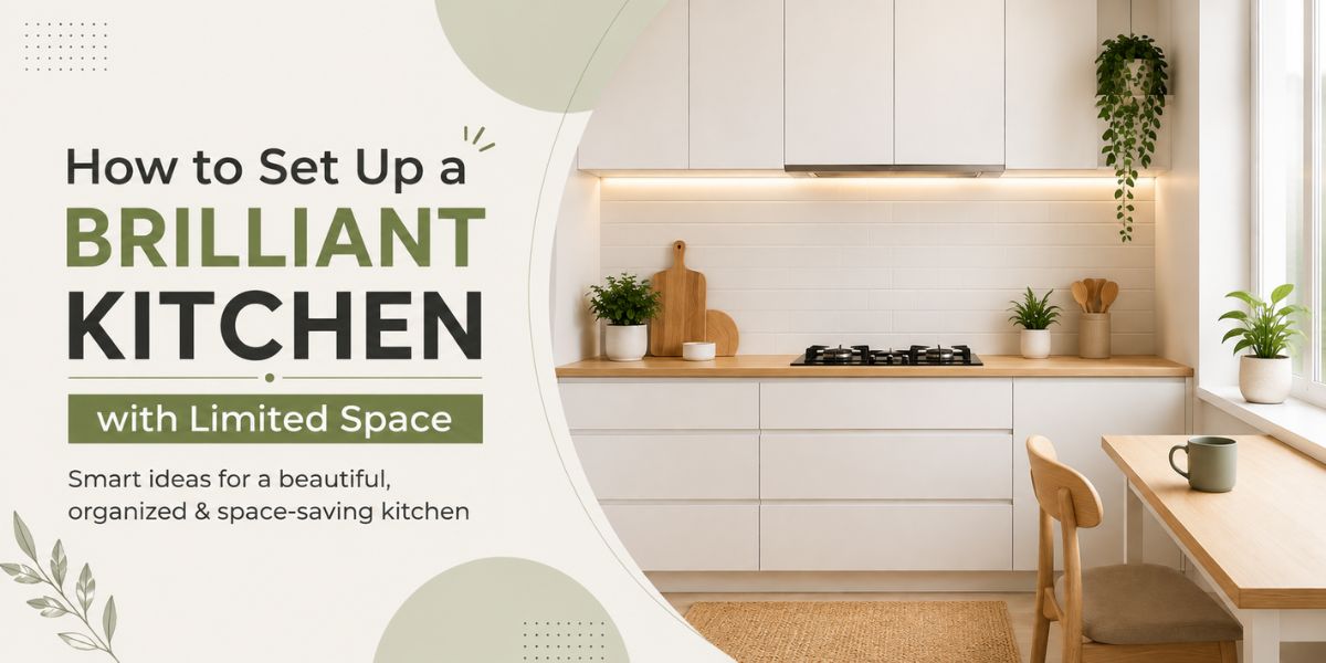 How to set up a brilliant kitchen with limited space