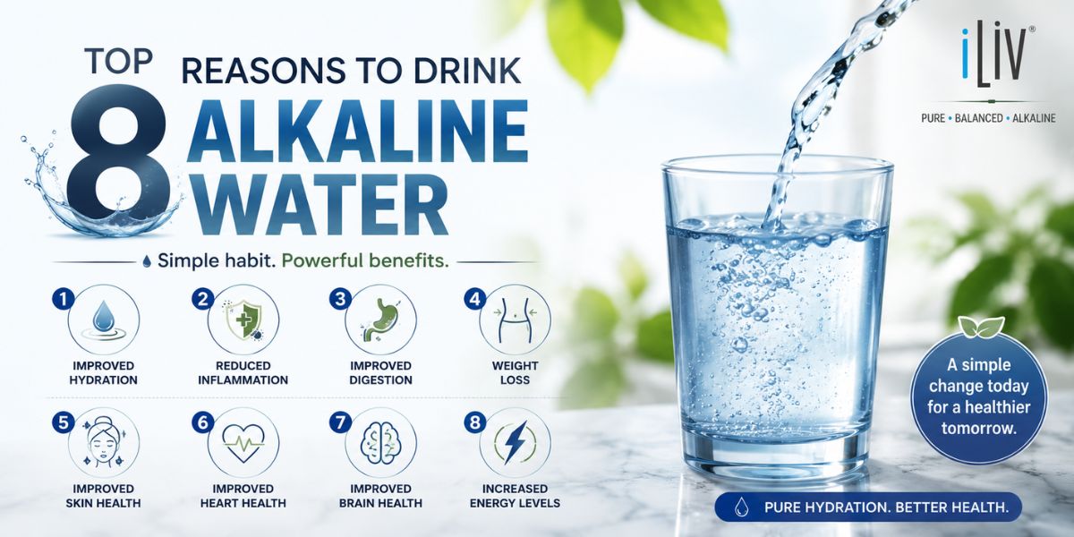 Top 8 reasons to drink alkaline water
